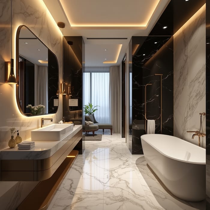 Stylish Luxury Hotel Bathroom Design