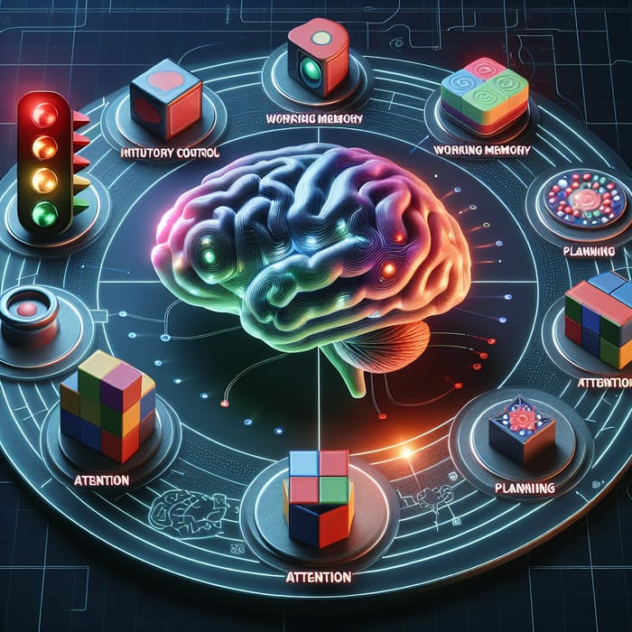 Symbol of Executive Function: Inhibitory Control, Planning, Memory, Attention