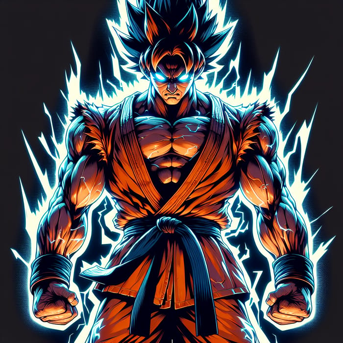 Powerful Goku Super Saiyan 3 Full Body Pose