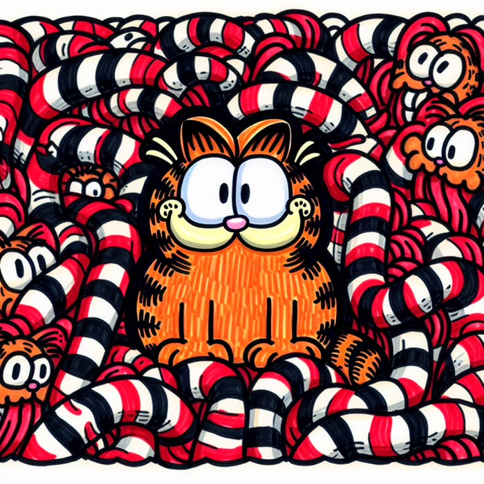 Where's Waldo with Garfield and Tentacles | Cartoon Fun Time