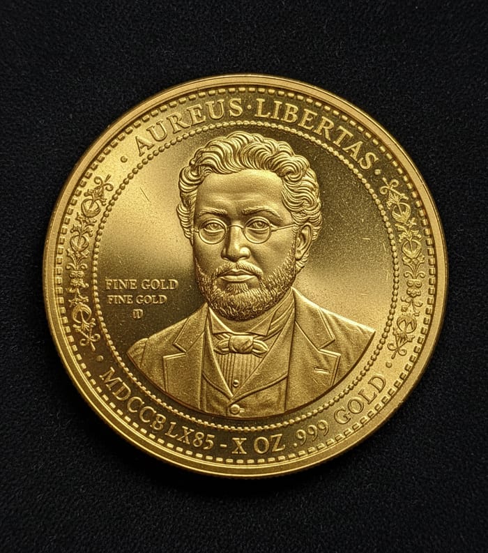 Gleaming Gold Coin: Hyper-Realistic Collectible Design Gleaming Gold Coin: Hyper-Realistic Collectible Design