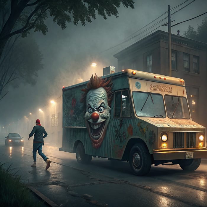 Demonic Ice Cream Truck: A Spooky Encounter