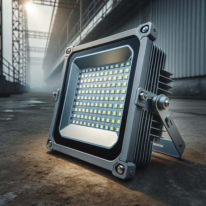 High-Quality LED Floodlight with Adjustable Bracket | Industrial Lighting