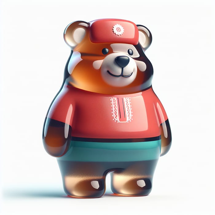 Russian Jelly Bear - Cheerful and Adorable Cartoon Character