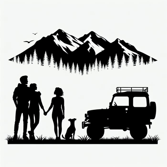 Suzuki Jimny Silhouette with Scenic Companions