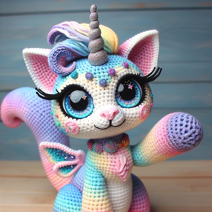 Fantasy Cat Amigurumi Crochet | Whimsical Handmade Feline Craft