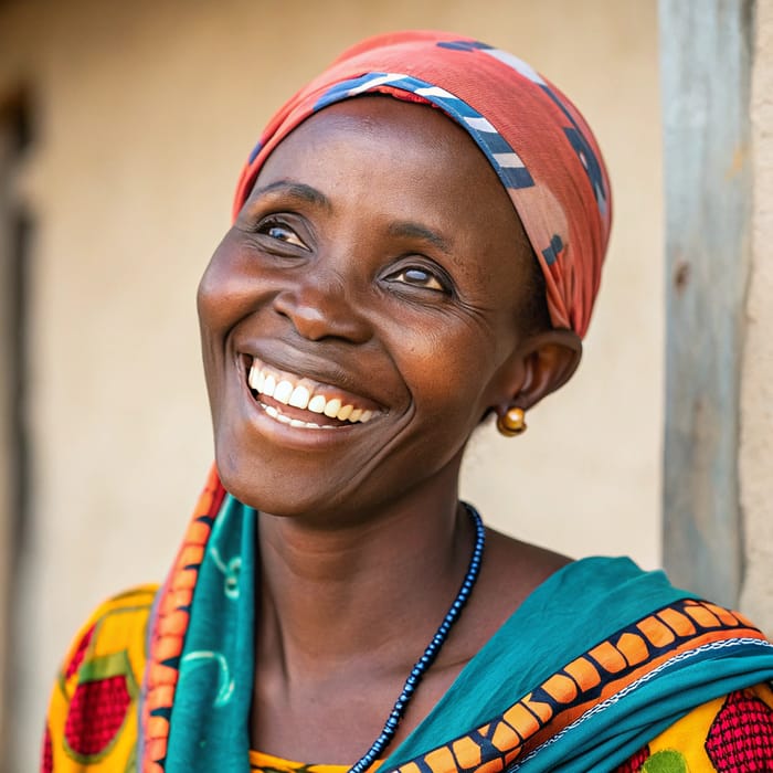 Beautiful African Lady with a Bright Smile