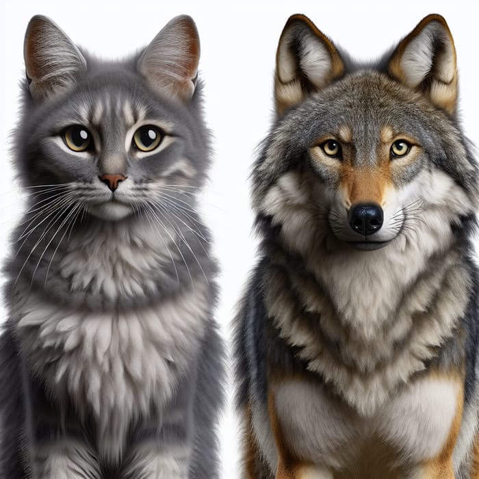 Cat-Wolf Hybrid Creature Design | Intertwining Feline and Lupine Traits