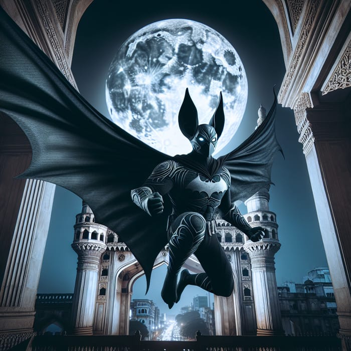 Batman on Charminar: A Nocturnal Heroic Tale