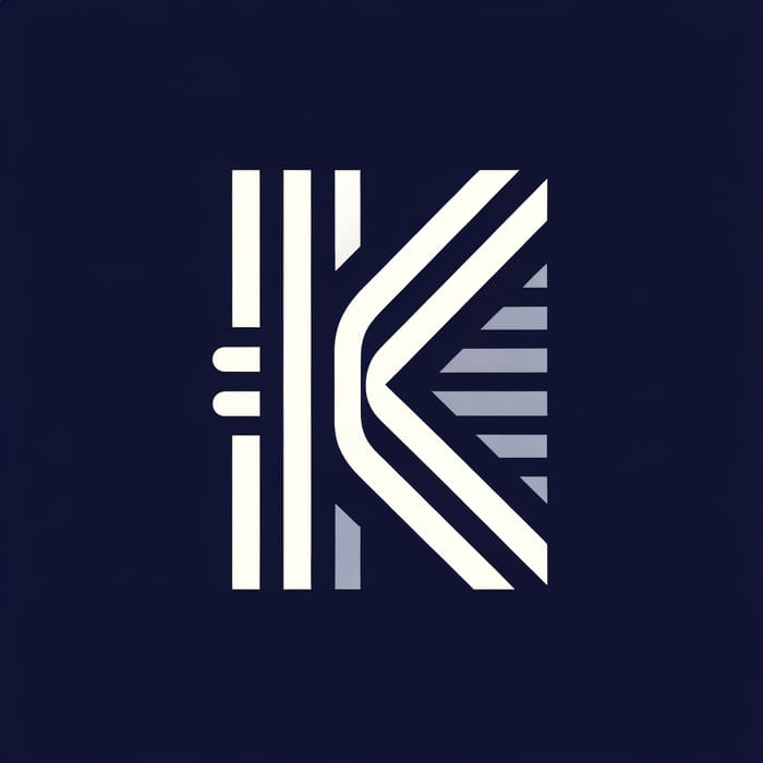 Sleek Letter 'K' Logo | Minimalistic Graphic Design