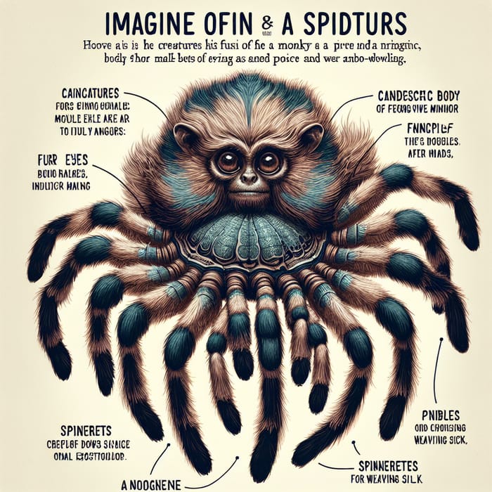 Monkey-Spider Fusion: A Fascinating Combination of Primate Playfulness and Arachnid Abilities