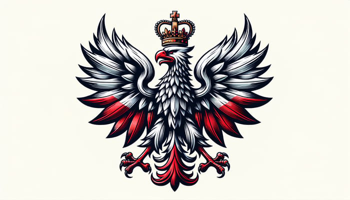 Polish Eagle Crown Vector | Symbol of Heritage