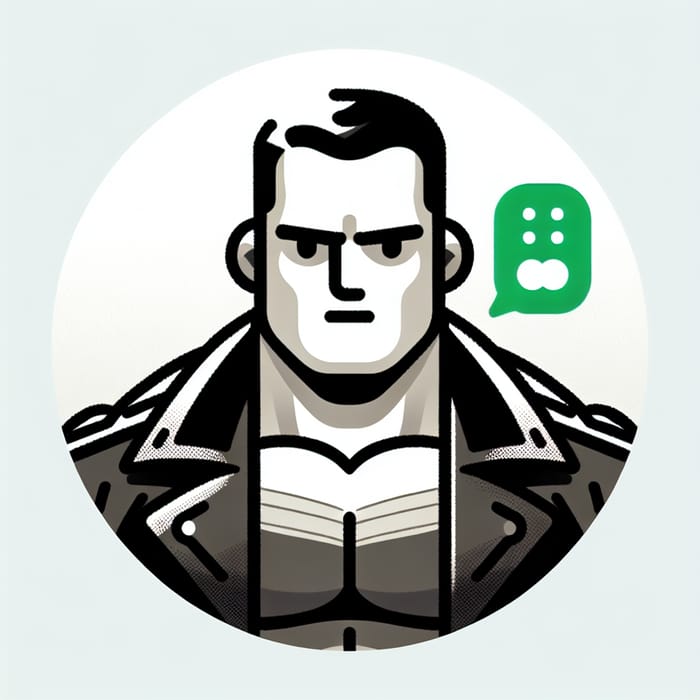 Tough Guy WeChat Avatar - Strength & Resilience