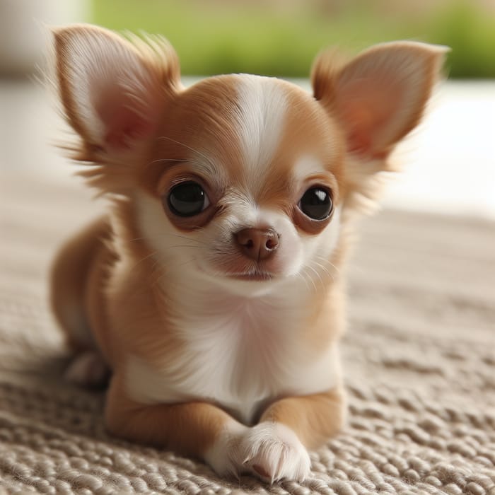 Cute Chihuahua Dog with Shiny Fur