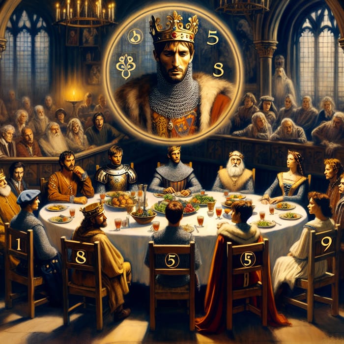 Round Table of King Arthur with Lancelot and Knights | Arthurian Legends