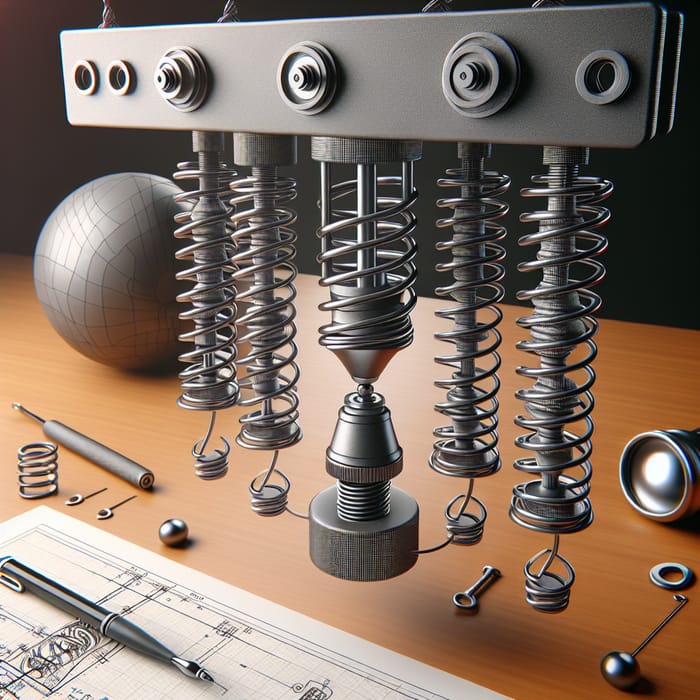 Dynamic Two-Spring System with Damping Feature