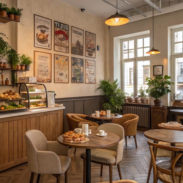 Charming Cafe Interiors: Inspiration & Design Ideas