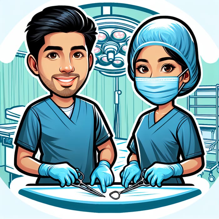 Caricature Logo for Operating Room Nurses