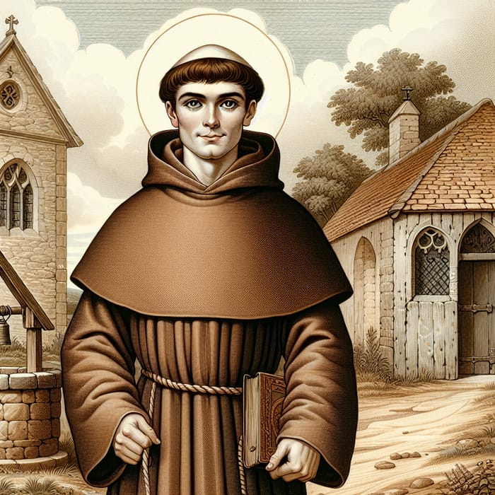 Friar in Old Times: A Serene Reflection