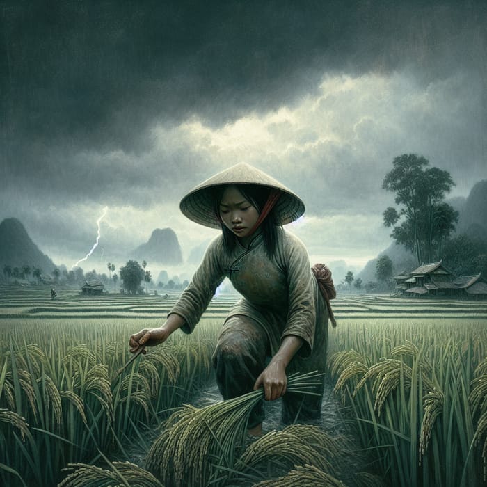 Linh's Tale: Tranquil Rice Fields in 1802