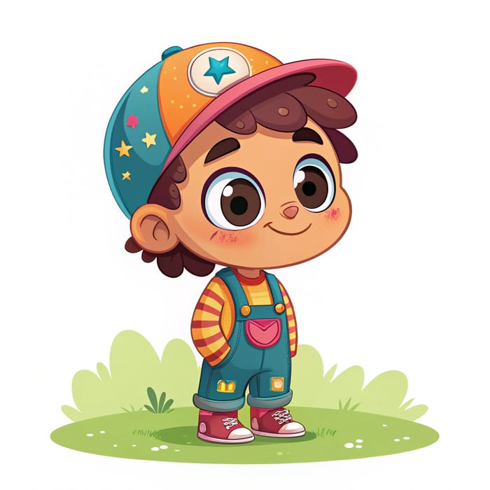 Vibrant 2D Art Cute Boy Character for 2D Games