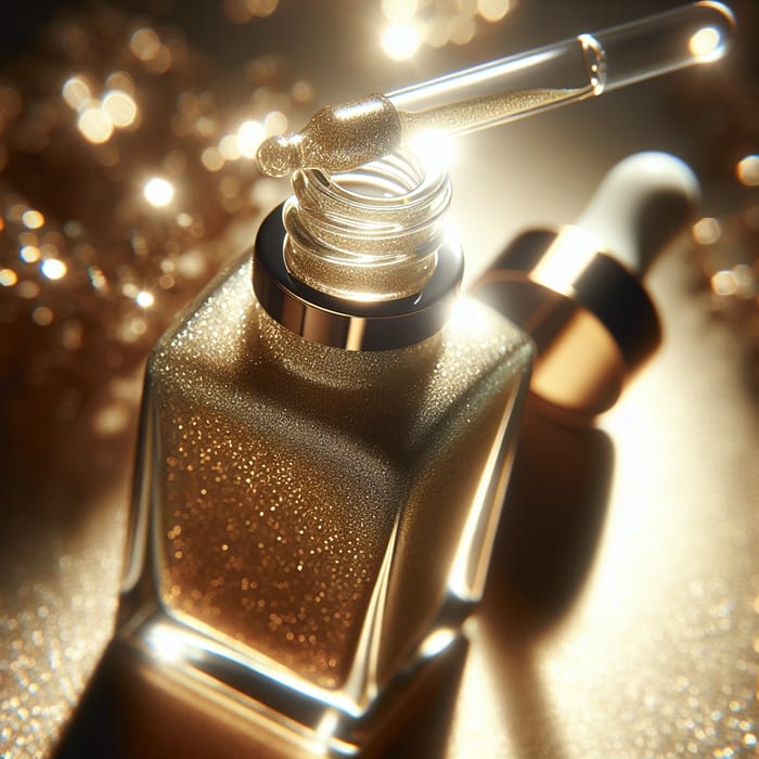 Luxurious Shimmering Body Oil Dropper Bottle