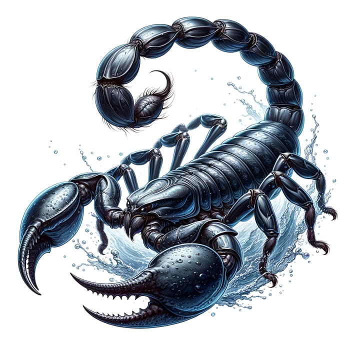 Realistic Scorpio Illustration - Detailed Zodiac Art