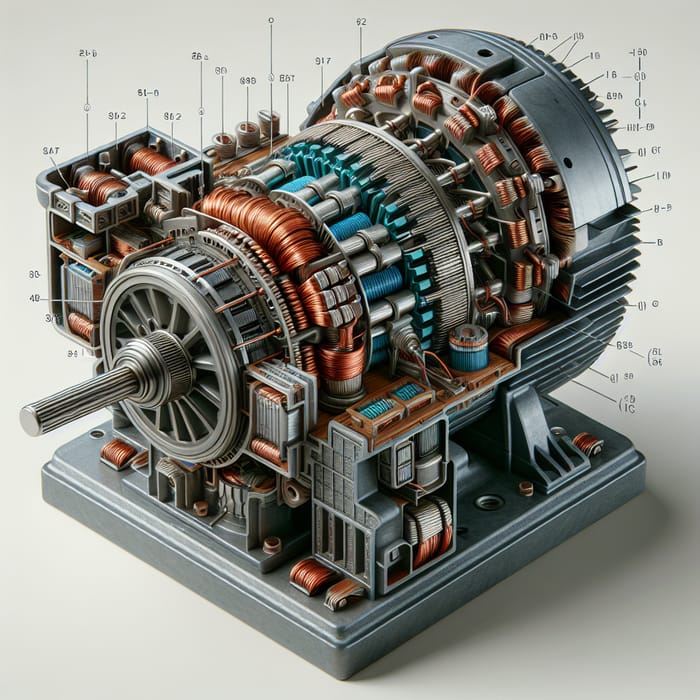 Induction Motor Components: Stator, Rotor, Windings