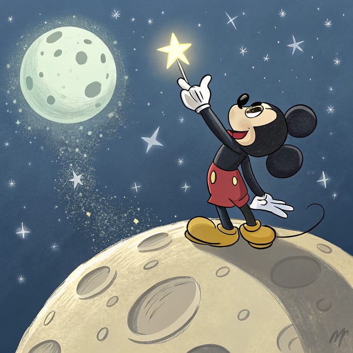 Mickey on the Moon: A Dreams World Adventure