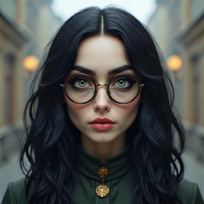 Cinematic Portrait of a Stunning Raven-Haired Beauty Cinematic Portrait of a Stunning Raven-Haired Beauty