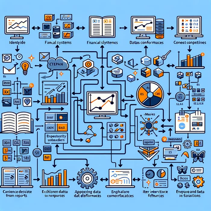 Power BI Financial Reporting Process: Steps for Data Collection, Transformation, and Analysis