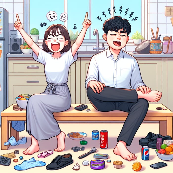 Laugh Out Loud with Korean Couple's Unbelievable Day Based on MBTI Differences