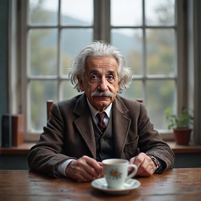 Albert Einstein's Study: A Lesson in Cozy Learning