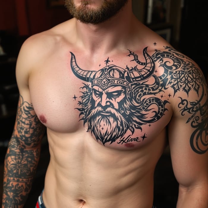 Viking Chest Tattoos: Explore Unique Designs