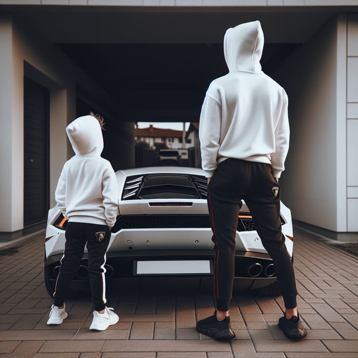 Stylish Boy with Lamborghini Huracan