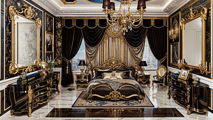 Luxurious Baroque Bedroom Design Ideas