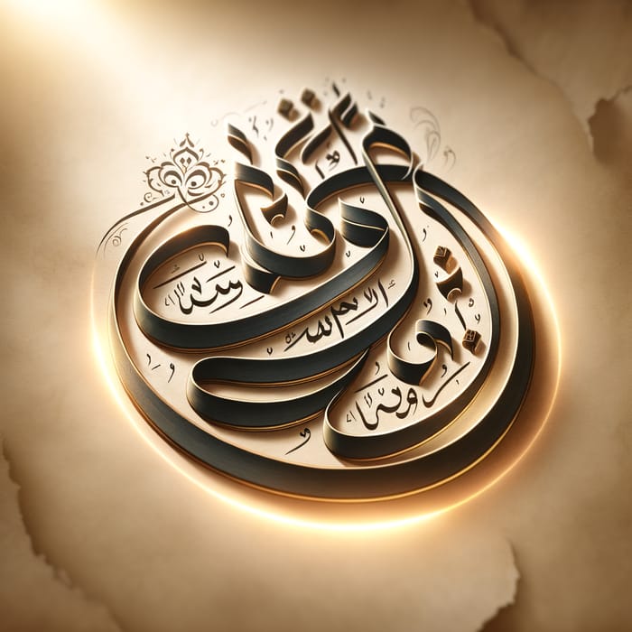 Arabic Calligraphy: الله واكبر - Traditional Style