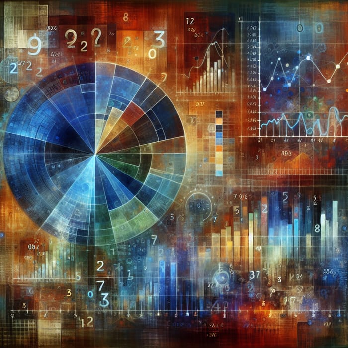 Abstract Financial Analysis Art for Modern Insights