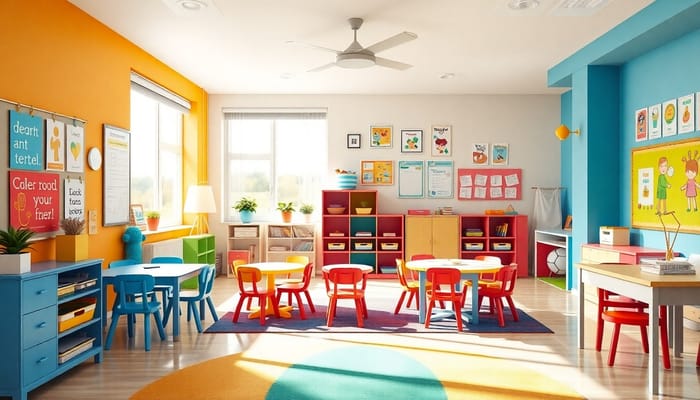 Colorful Classroom Design for Kids