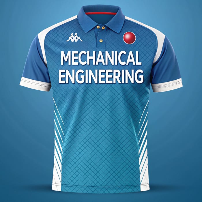 Mechanical Engineering Cricket Polo Jersey Make