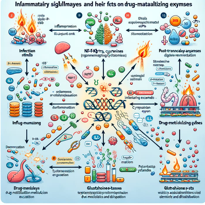 Inflammatory Signaling Cascades: Impact on Drug Metabolism