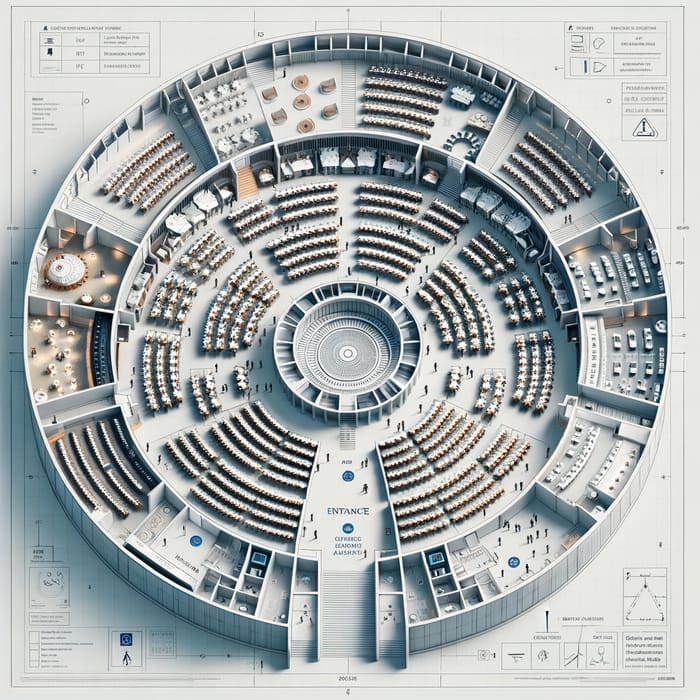 Circular Floor Plan for Conventional Hall Designs