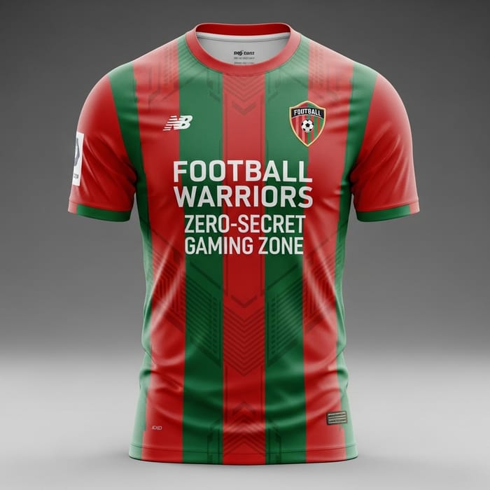 Custom Red and Green Soccer Jersey for Football Warriors Custom Red and Green Soccer Jersey for Football Warriors