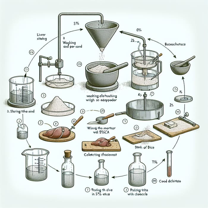 Liver Tissue Extraction: Procedure for Weighing, Grinding, and Filtration