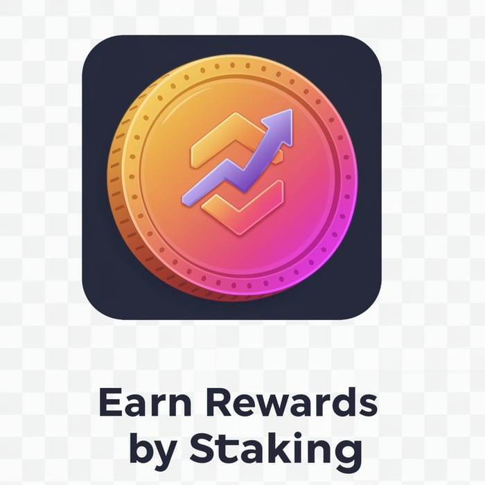 Earn Rewards with Staking Icon