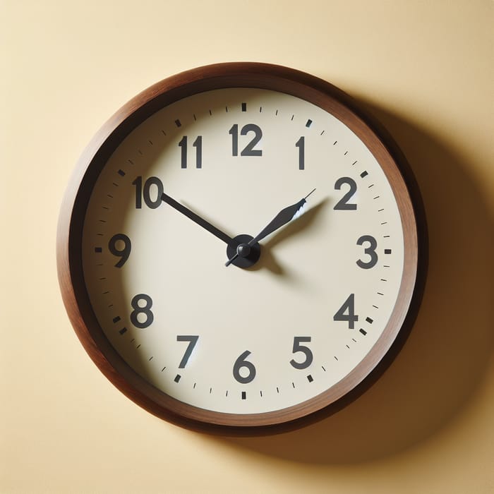 Classic Round Wall Clock - Elegant Timepiece