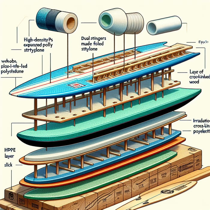 Surfboard Construction: High Density EPS to HDPE Slick