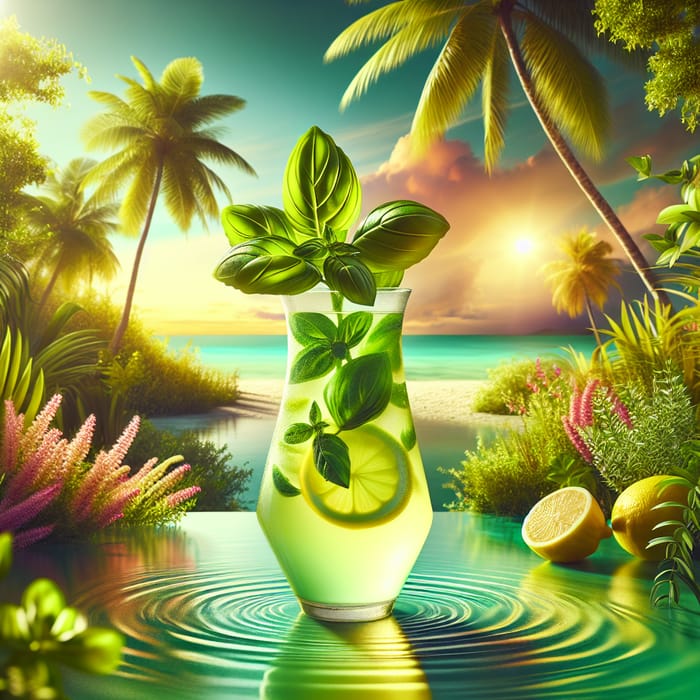 Tropical Lemonade Delight: Bright & Refreshing Paradise