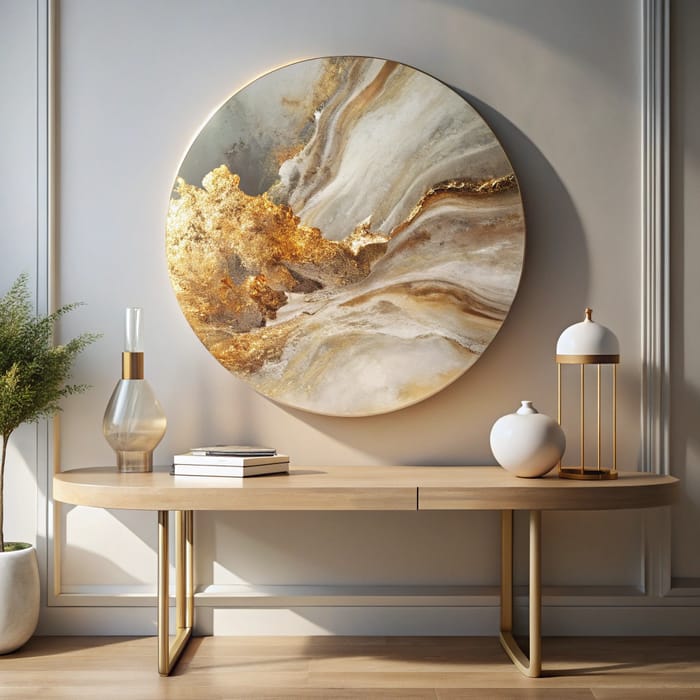 Elegant Minimalist Resin Art for Modern Interiors