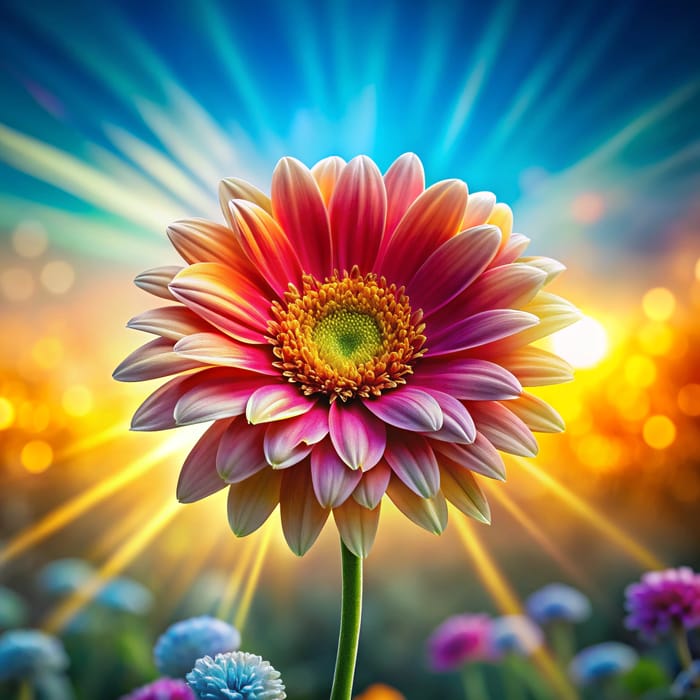 Stunning Blooming Flower with Colorful Petals